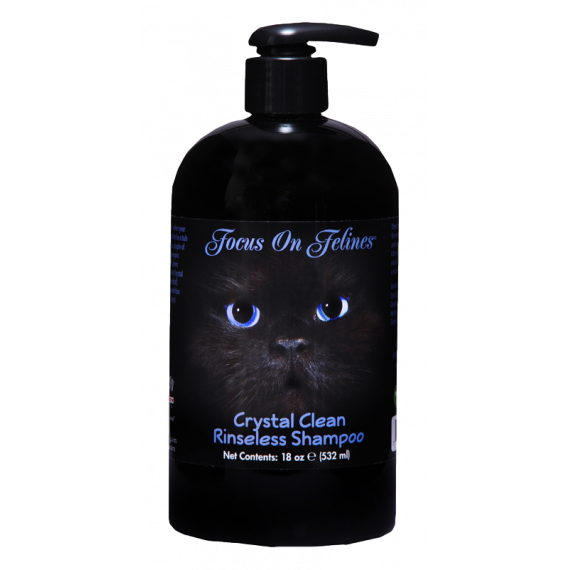 Focus On Felines - 貓專用水晶免沖水洗毛液 - 18oz / 1gal