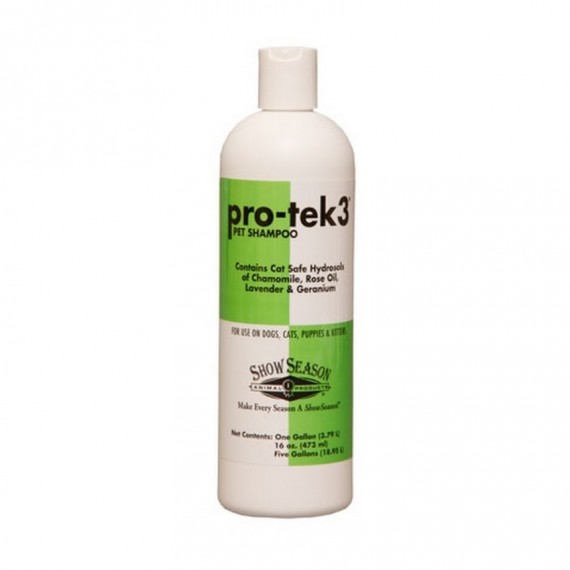 Showseason - Pro-tek 3 Shampoo (Pesticide Free) 貓犬共用除蚤洗毛液 - 16oz / 1gal